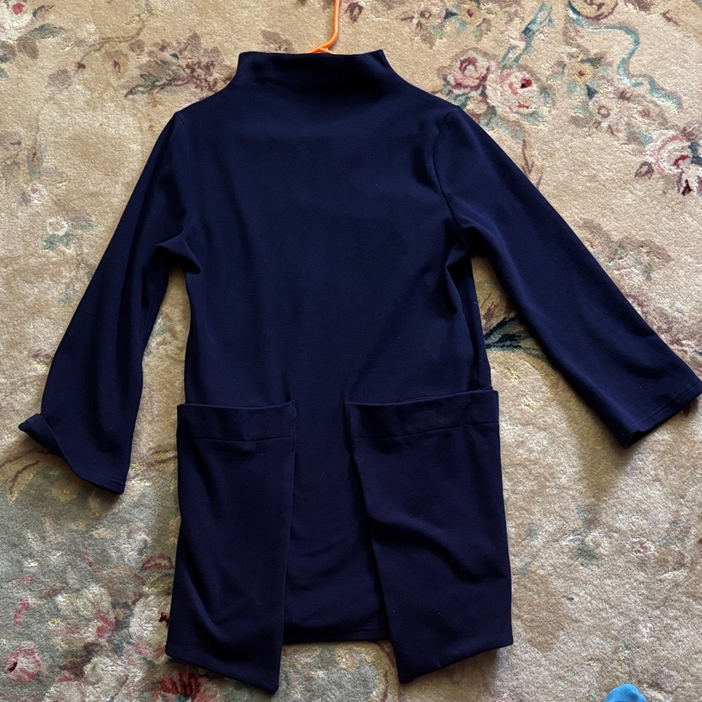 Navy Long Sleeve dress with Pockets